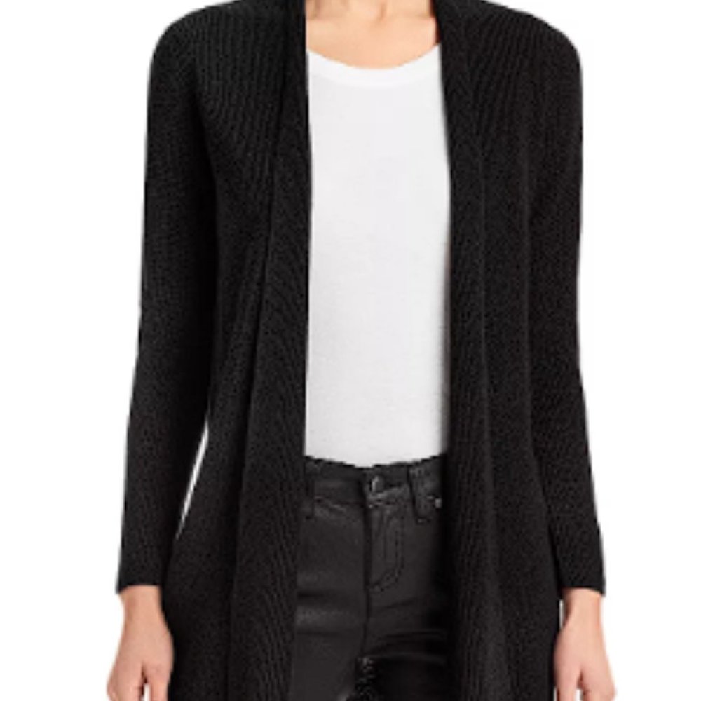 Eileen Fisher Navy Open Front Cardigan